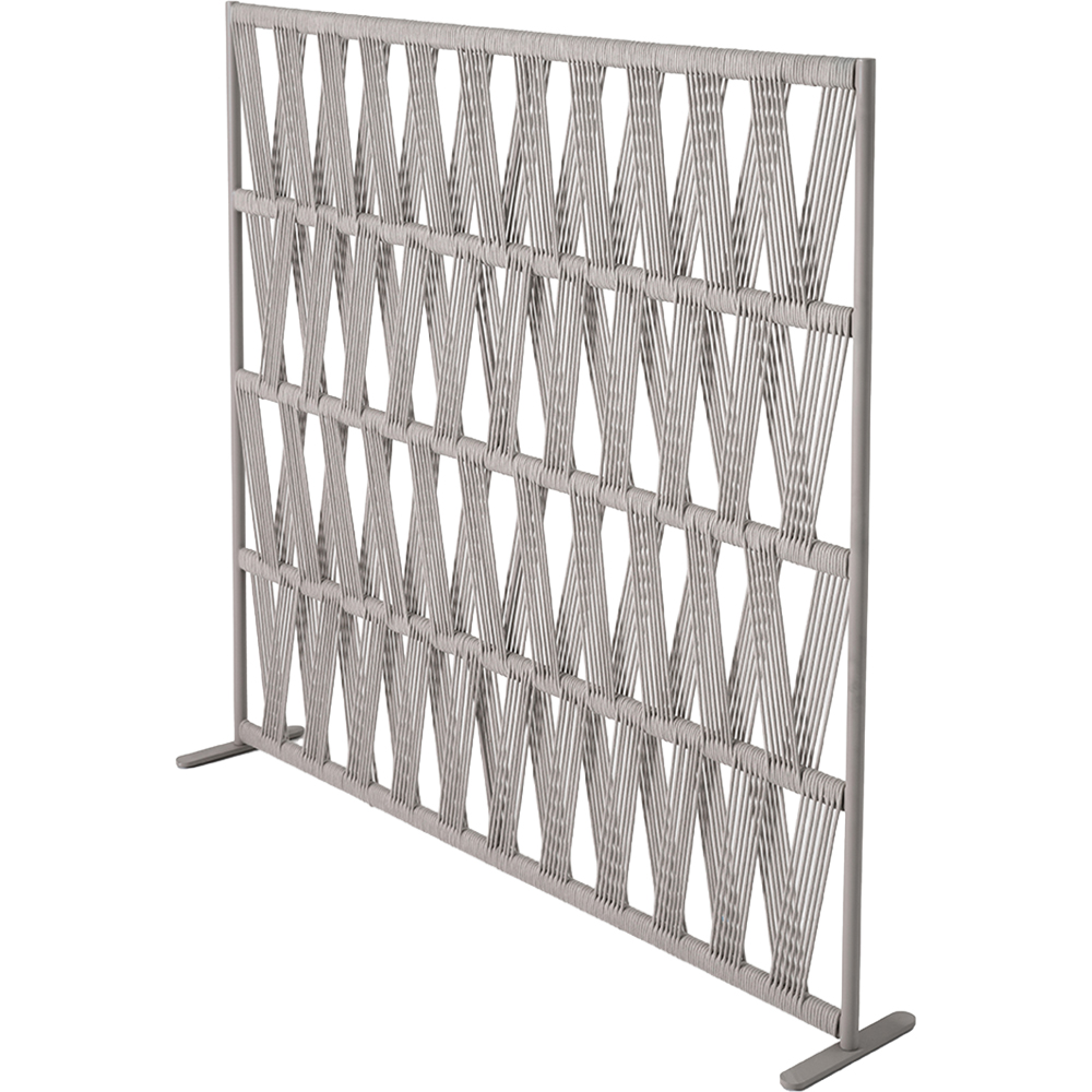 Paravan LIVINTWIST L, aluminiu, 181.5 x 32 x 161.1 cm, gri