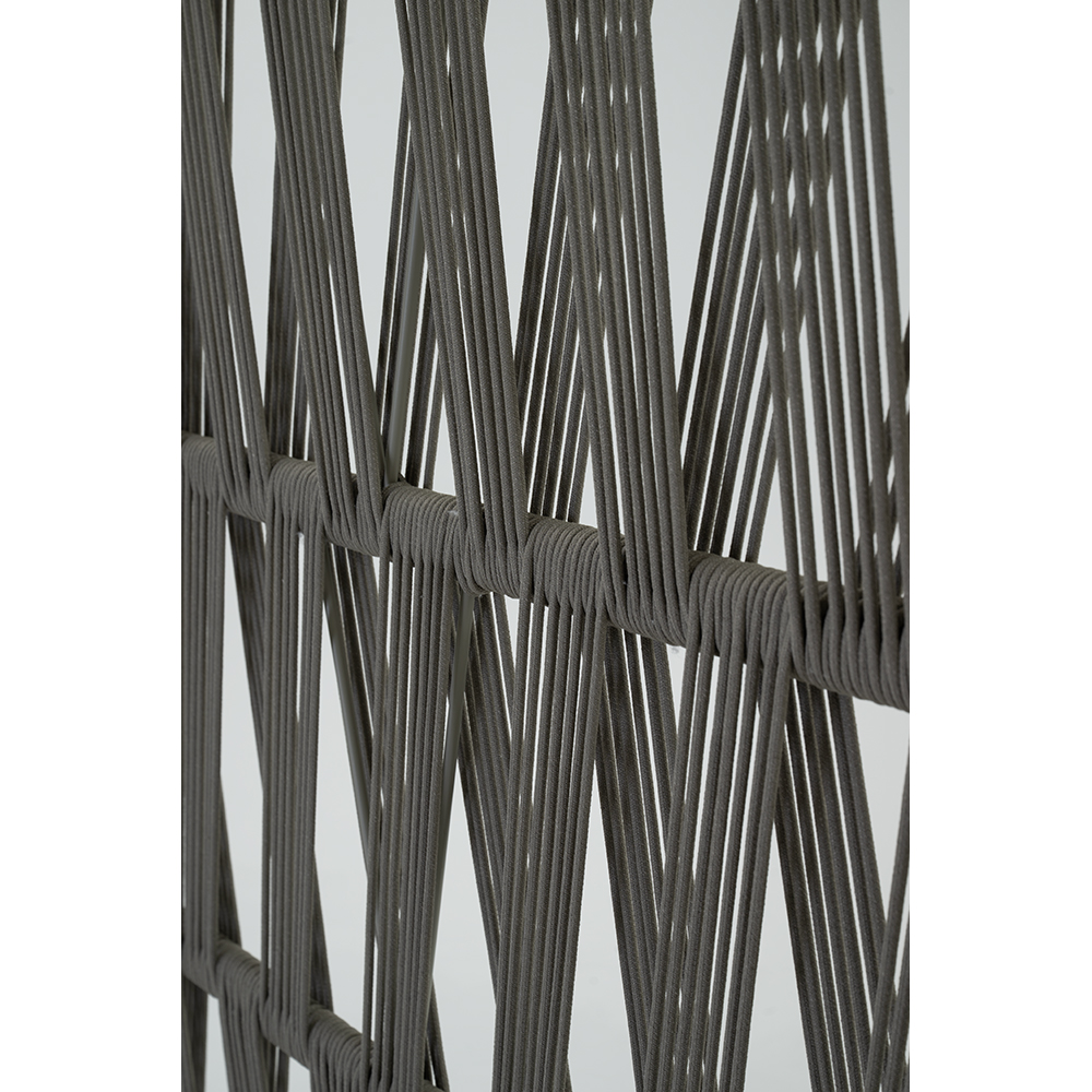 Paravan LIVINTWIST L, aluminiu, 181.5 x 32 x 162.1 cm, taupe