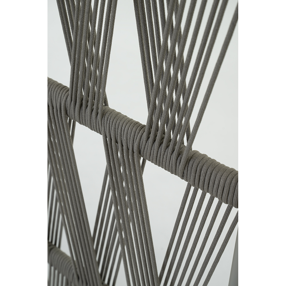 Paravan LIVINTWIST L, aluminiu, 181.5 x 32 x 162.1 cm, taupe