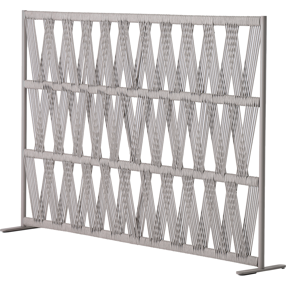 Paravan LIVINTWIST S, aluminiu, 181.5 x 32 x 123.2 cm, gri