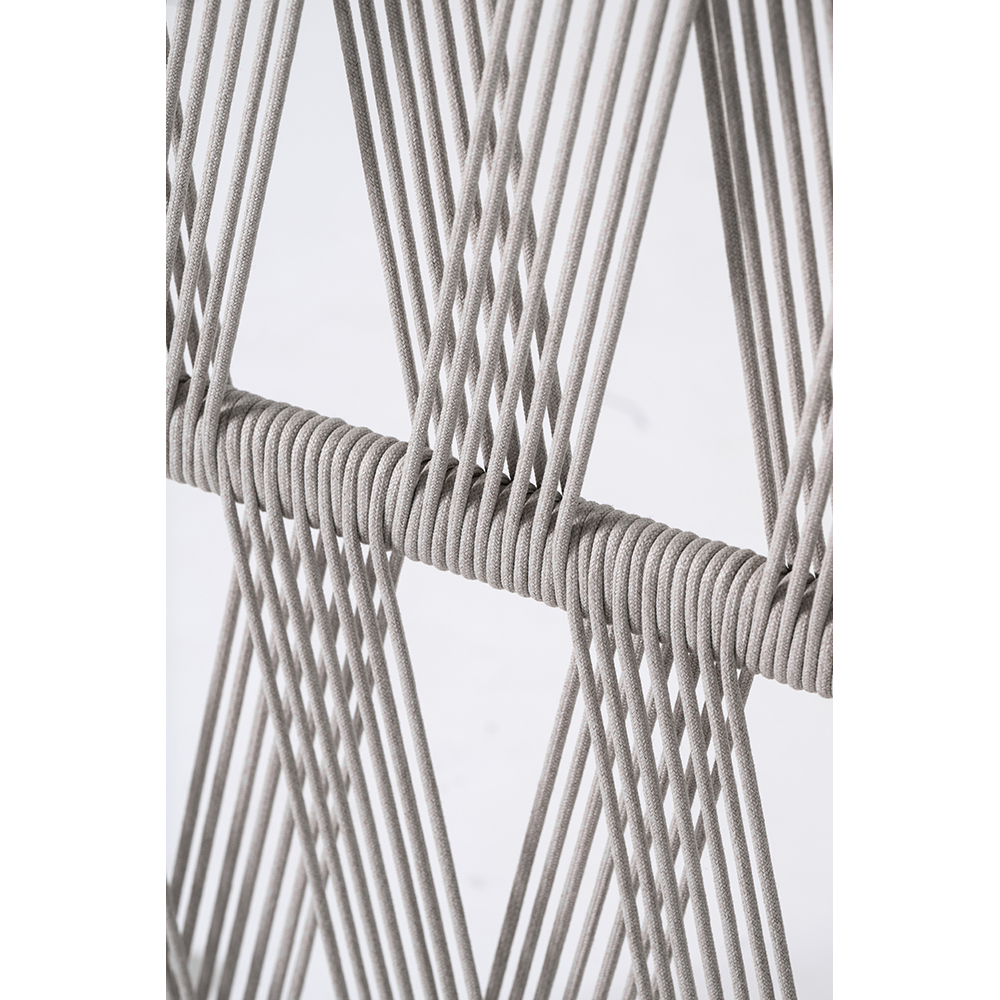 Paravan LIVINTWIST S, aluminiu, 181.5 x 32 x 123.2 cm, gri
