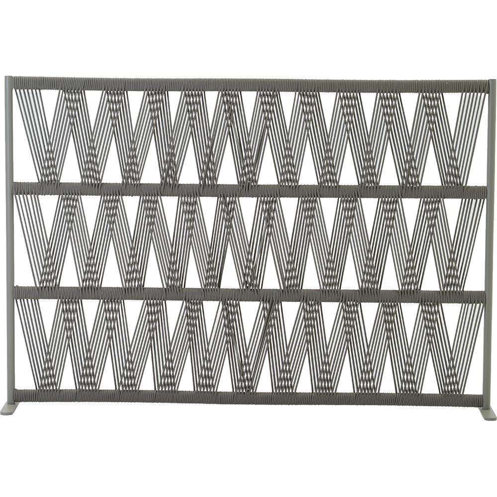 Paravan LIVINTWIST S, aluminiu, 181.5 x 32 x 123.2 cm, taupe