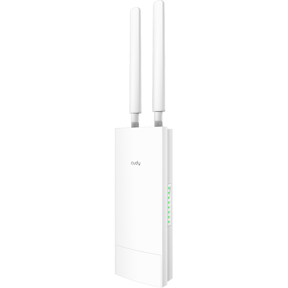 Router Wireless CUDY LT400 Outdoor N300, Wi-Fi 4, Dual-Band 300 + 300 Mbps, alb