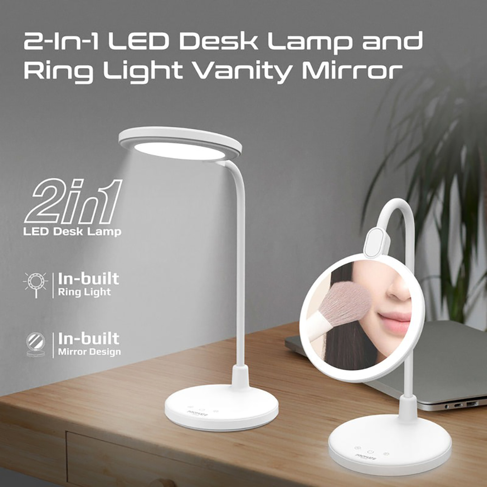 Lampa de birou LED PROMATE Luxo, 6W, 100lm, alb