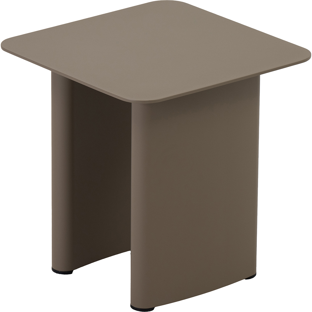 Masa terasa LIVINTWIST Victory, aluminiu, 44 x 44 x 45 cm, taupe