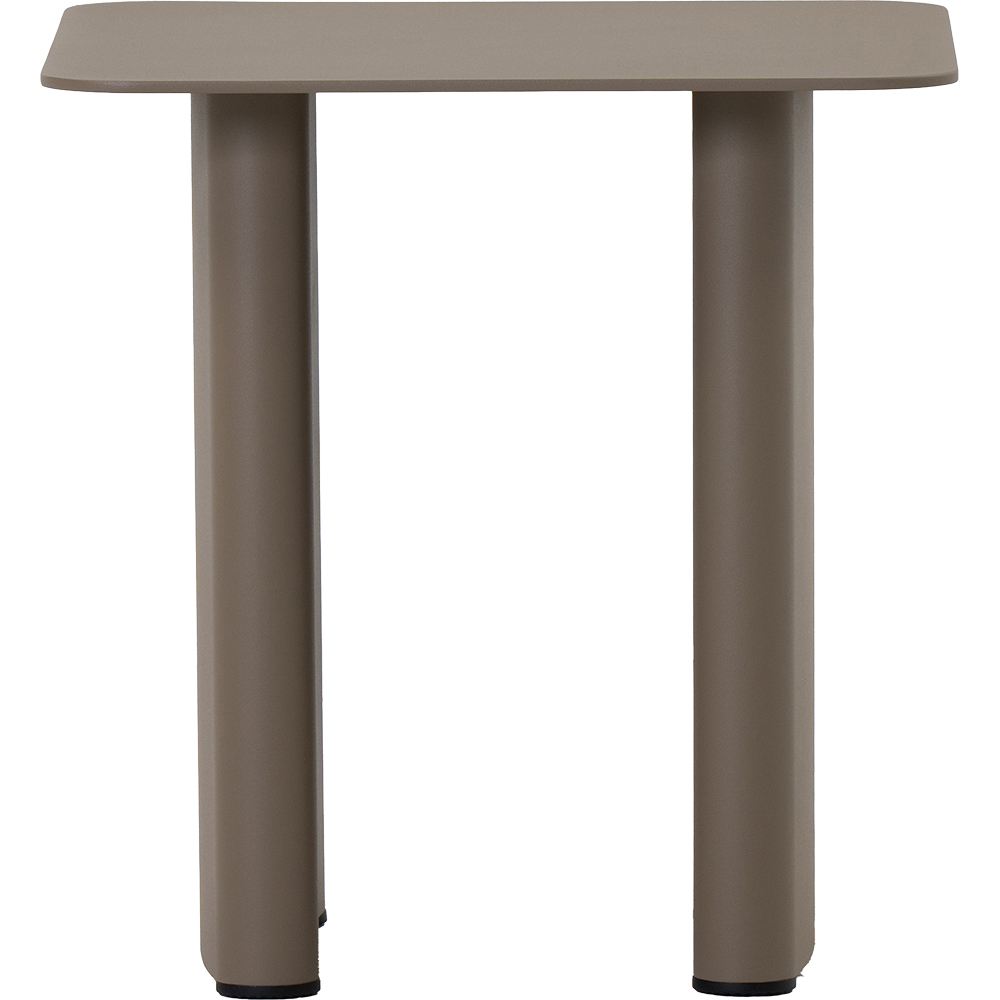 Masa terasa LIVINTWIST Victory, aluminiu, 44 x 44 x 45 cm, taupe