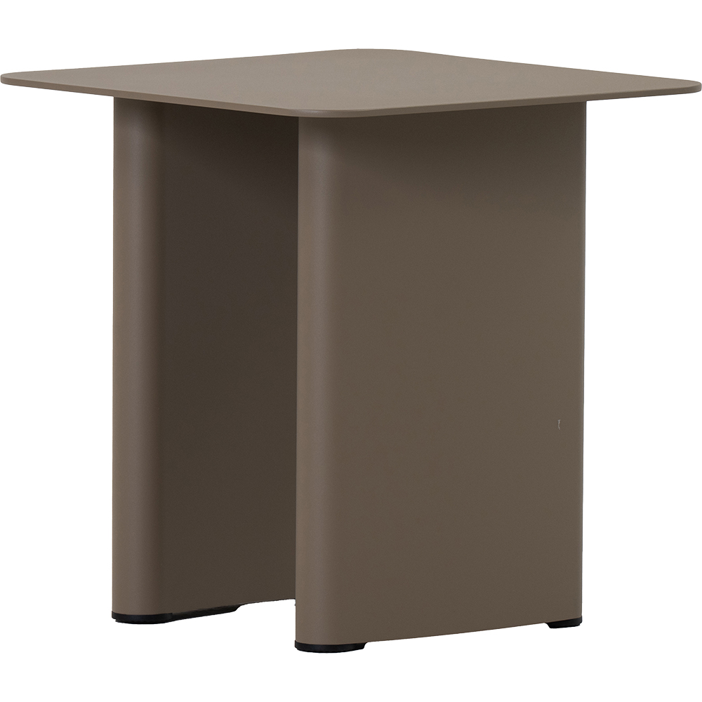 Masa terasa LIVINTWIST Victory, aluminiu, 44 x 44 x 45 cm, taupe