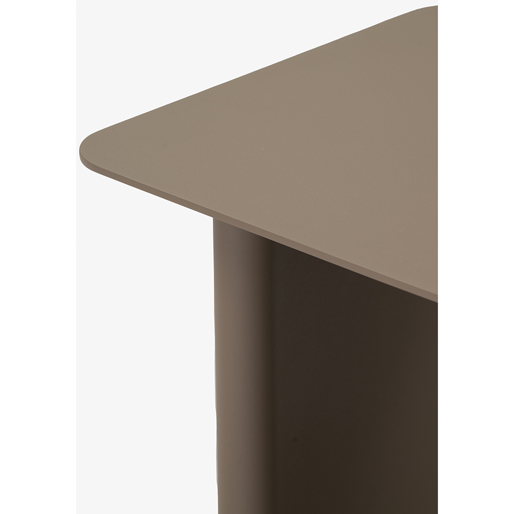 Masa terasa LIVINTWIST Victory, aluminiu, 44 x 44 x 45 cm, taupe