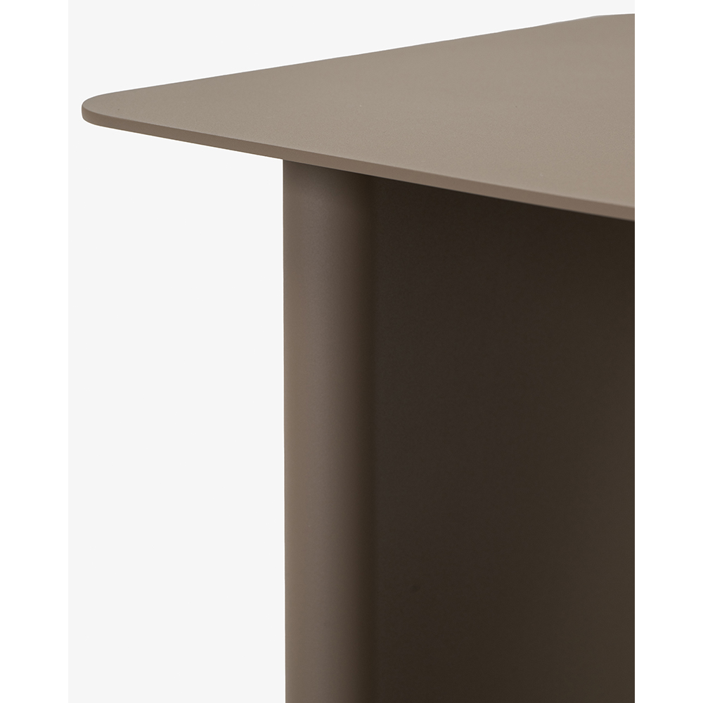 Masa terasa LIVINTWIST Victory, aluminiu, 44 x 44 x 45 cm, taupe