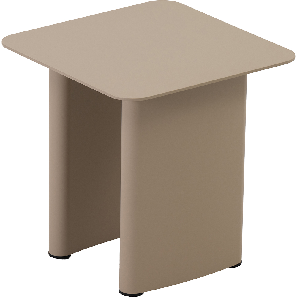 Masa terasa LIVINTWIST Victory, aluminiu, 44 x 44 x 45 cm, bej
