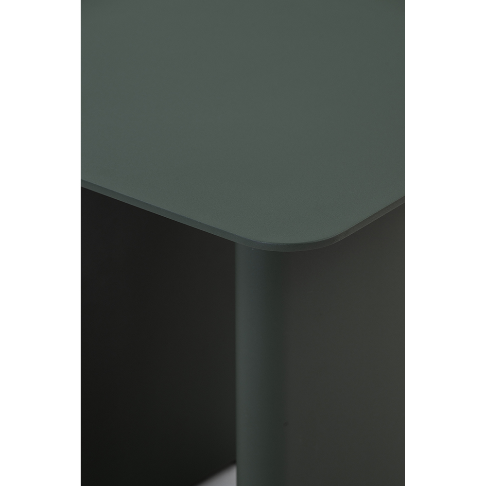 Masa terasa LIVINTWIST Victory, aluminiu, 44 x 44 x 45 cm, verde