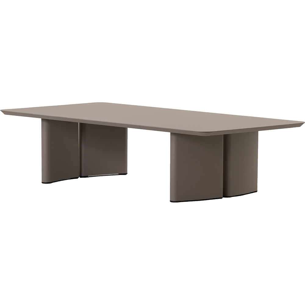 Masa terasa LIVINTWIST Victory, aluminiu, 150 x 75 x 37 cm, maro taupe