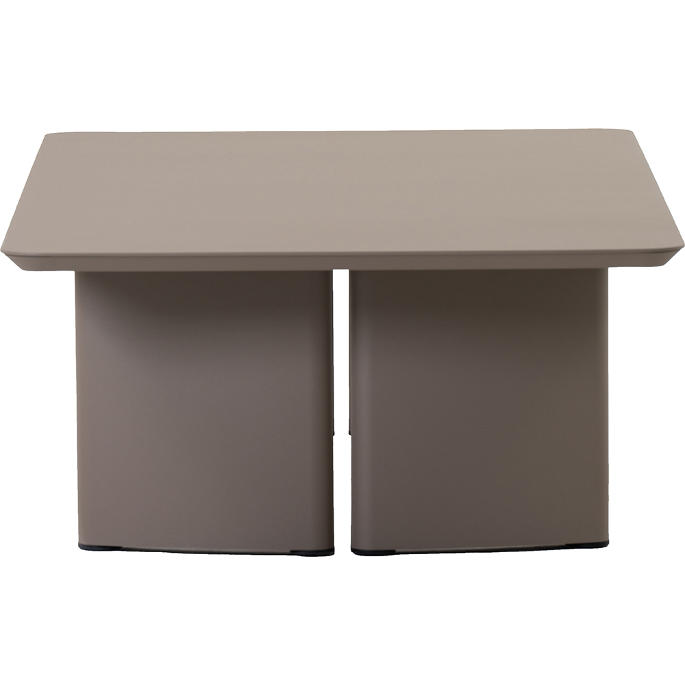 Masa terasa LIVINTWIST Victory, aluminiu, 150 x 75 x 37 cm, maro taupe