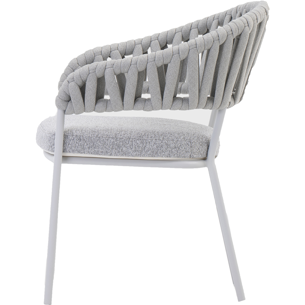 Scaun terasa LIVINTWIST Victory 1, aluminiu, 62.5 x 64 x 80 cm, gri