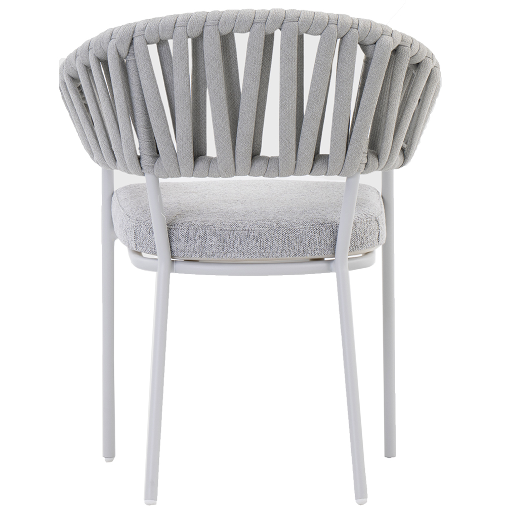 Scaun terasa LIVINTWIST Victory 1, aluminiu, 62.5 x 64 x 80 cm, gri
