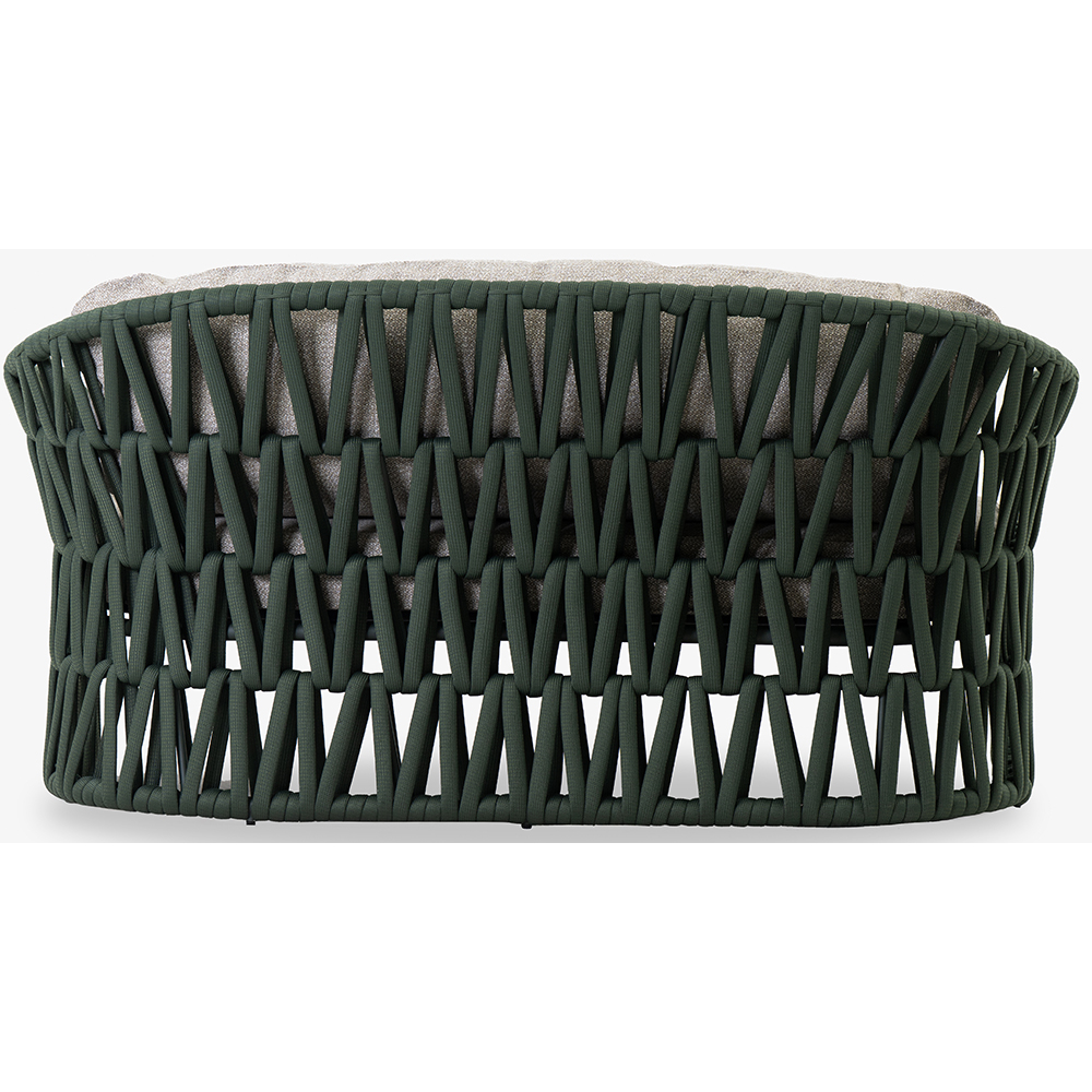 Canapea terasa LIVINTWIST Victory, aluminiu, 156 x 79.5 x 78.1 cm, verde