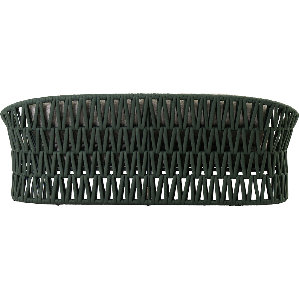 Canapea terasa LIVINTWIST Victory, aluminiu, 213 x 77.5 x 79 cm, verde