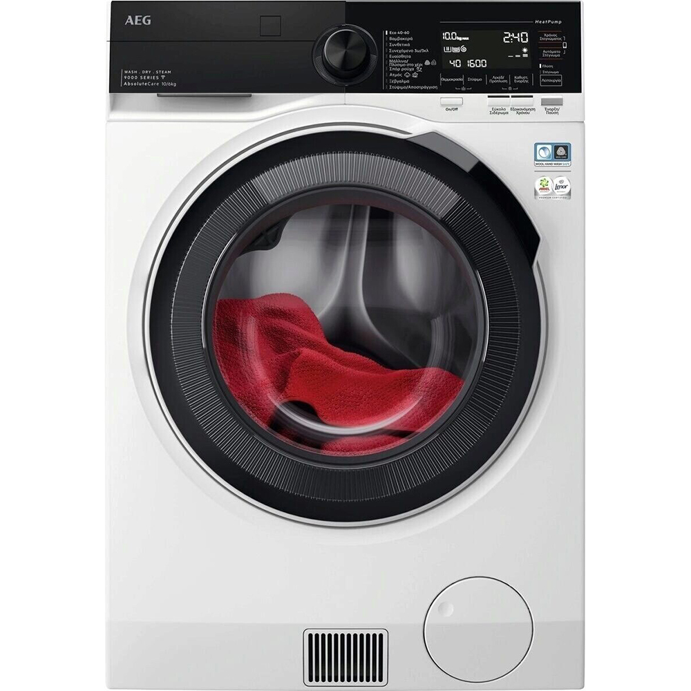 Masina de spalat rufe frontala cu uscator AEG LWR98165NXE, AbsoluteCare, 10/6 kg, 1600rpm, Clasa A/B, Wi-Fi, alb