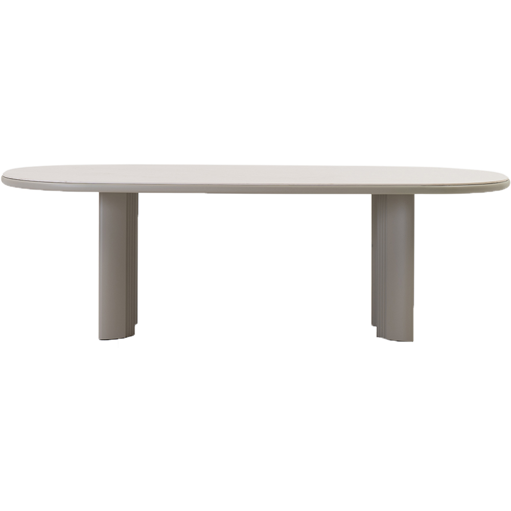Masa terasa LIVINTWIST Scala, aluminiu, 240 x 120 x 75 cm, taupe