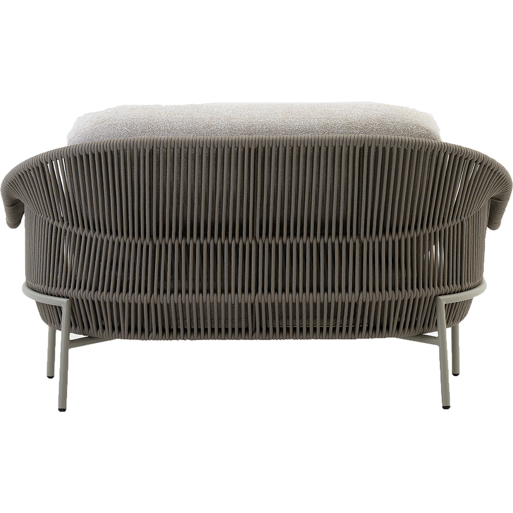 Canapea terasa LIVINTWIST Scala, aluminiu, 152 x 92 x 82 cm, taupe