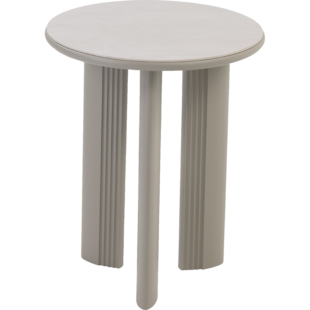 Masa terasa LIVINTWIST Scala 6, aluminiu, 90 x 110 cm, bej