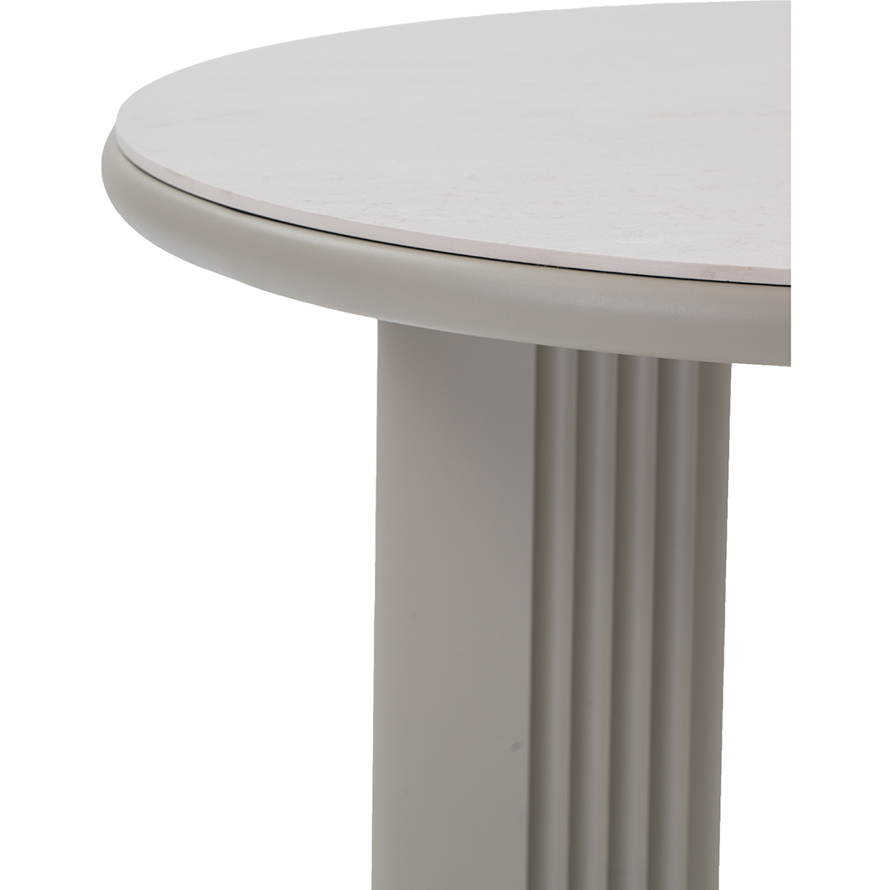 Masa terasa LIVINTWIST Scala 6, aluminiu, 90 x 110 cm, bej