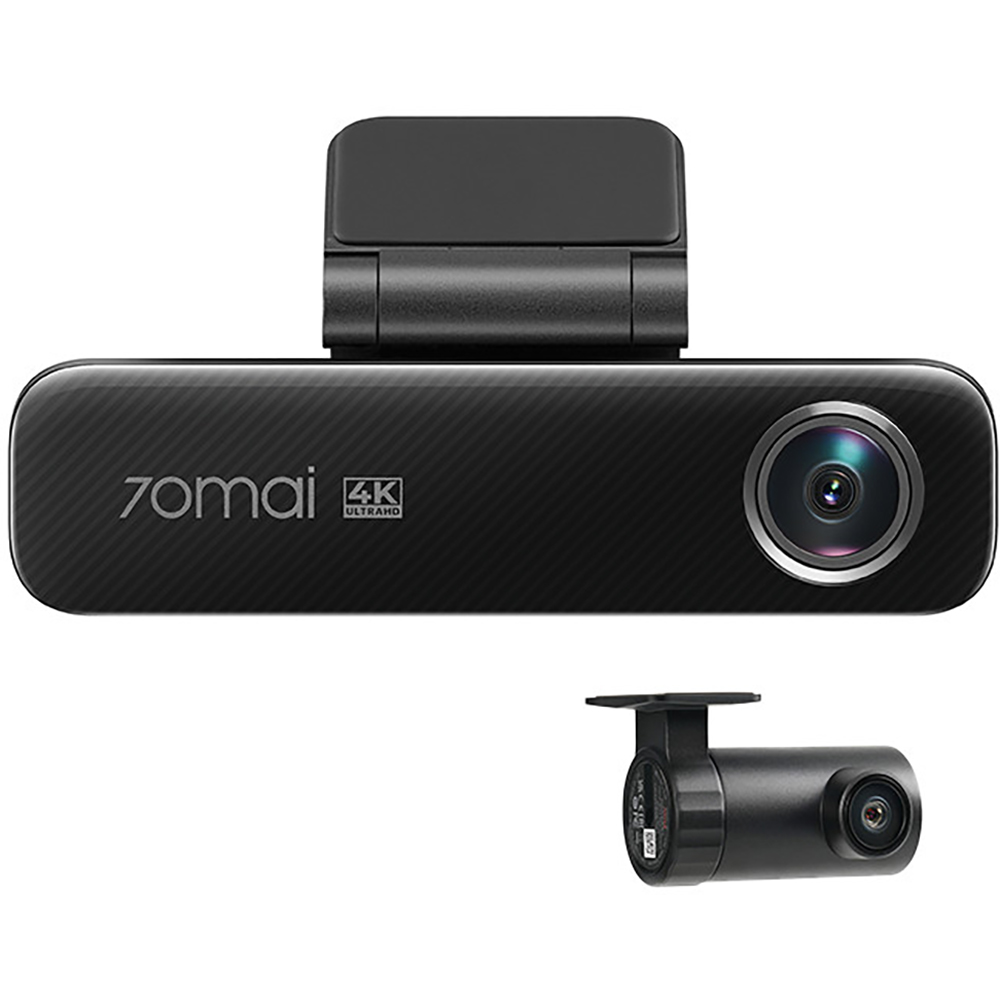 Camera auto duala DVR 70MAI M800, 4K, GPS, HDR, negru