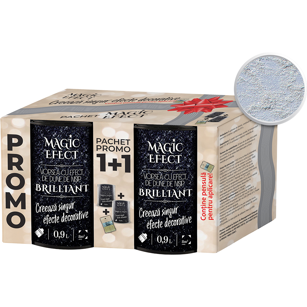 Pachet MAGIC EFFECT Brilliant, C01 alb sidefat, 2 buc, 0.9l