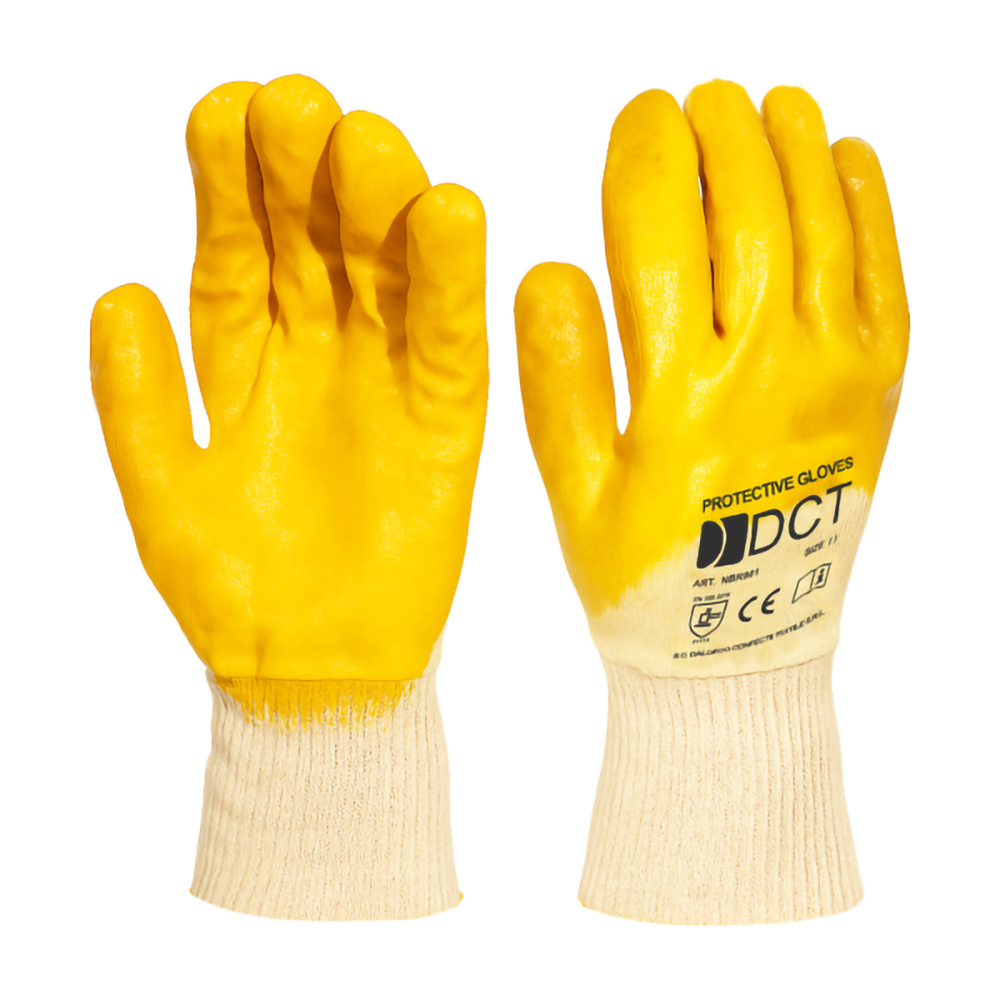 Manusi de protectie impotriva riscurilor mecanice DCT Kara, galben, marimea 10