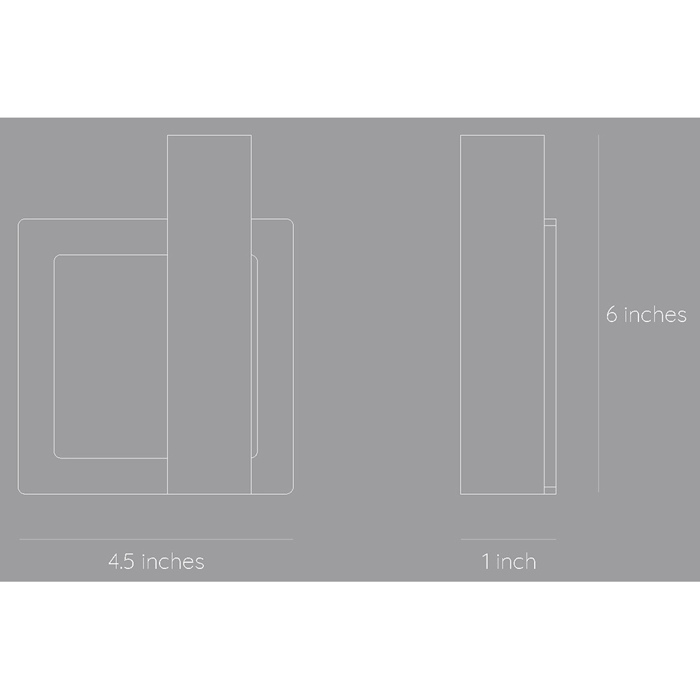 Suport lumanare Morf Square 13.8 x 4 x 15.2 cm, negru