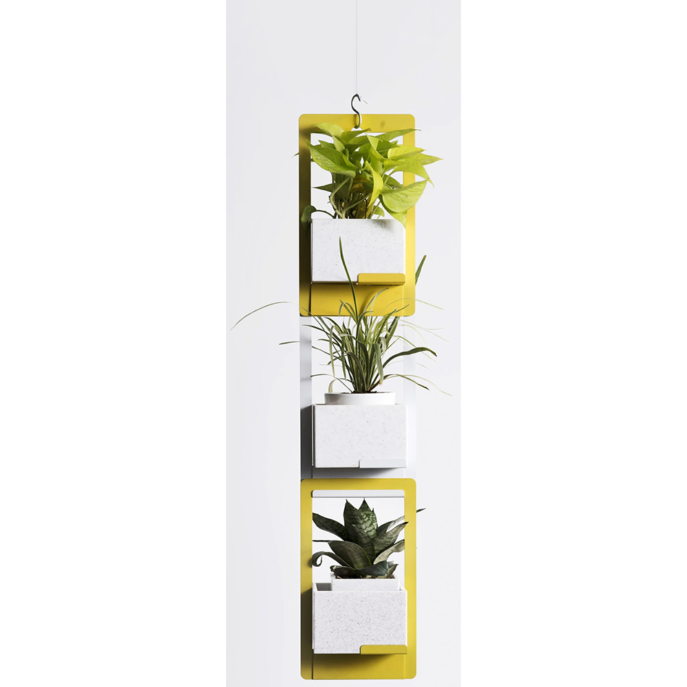 Suport ghiveci flori SPIN Fliss, 19 x 15 x 33 cm, alb