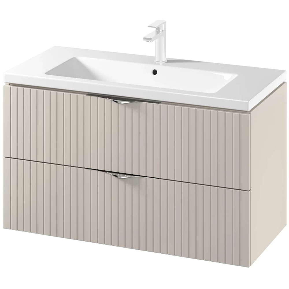 Set masca si lavoar Cersanit Tirso Casmir, 99.4 x 44.6 x 57.2 cm, bej