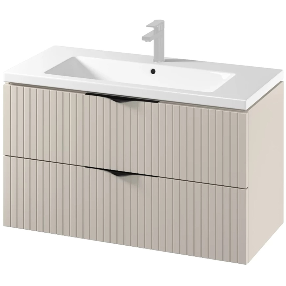 Set masca si lavoar Cersanit Tirso Casmir, 99.4 x 44.6 x 57.2 cm, bej