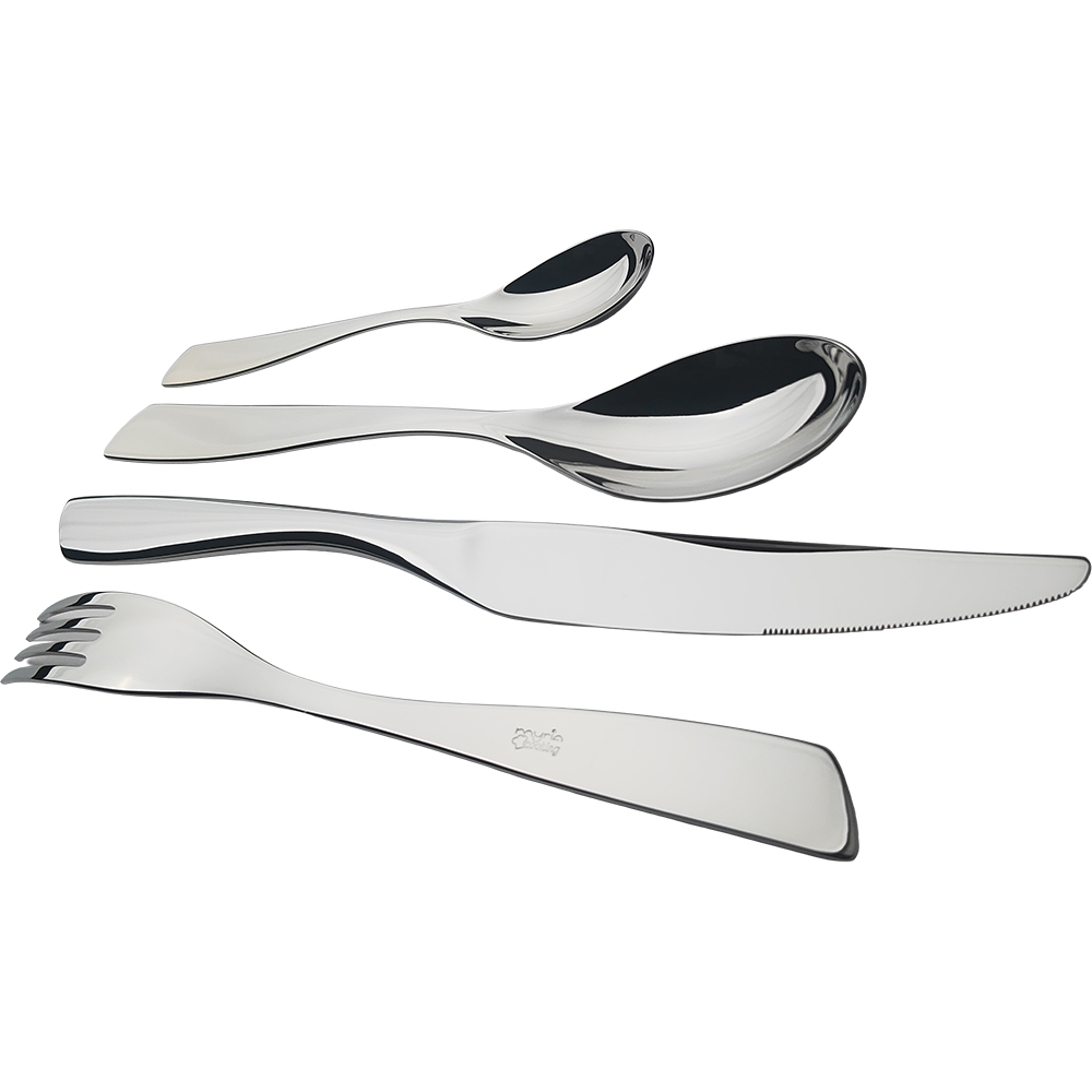 Set tacamuri MYRIA MC4064, 24 piese, inox, argintiu
