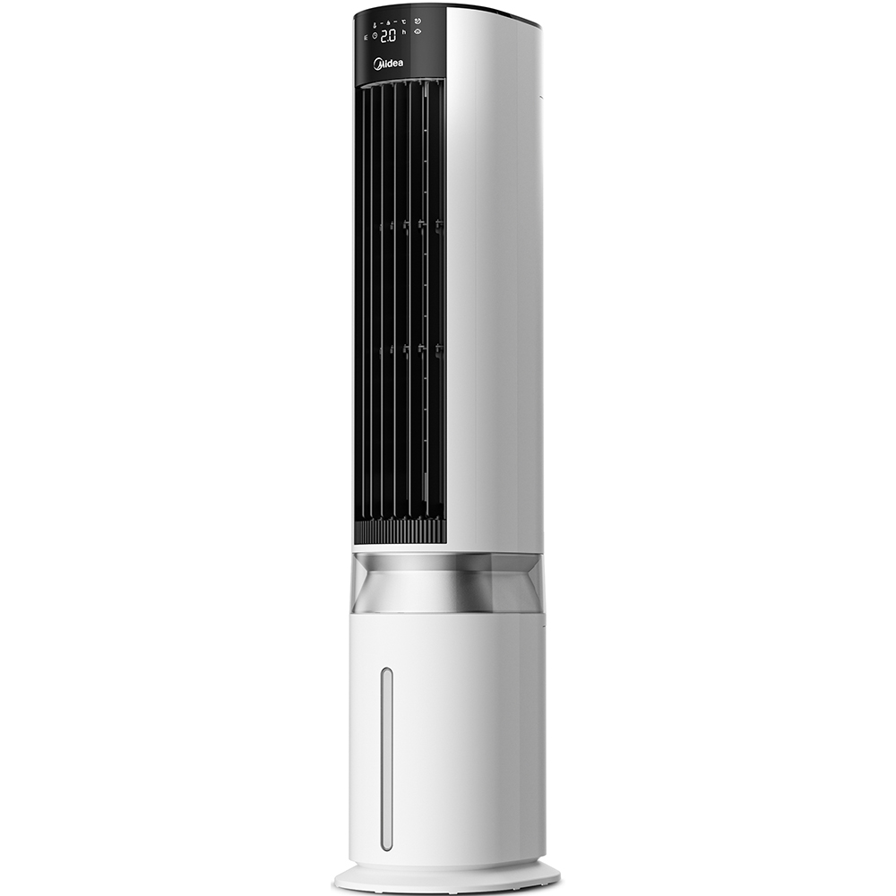 Ventilator turn MIDEA MCF23XRW, racitor aer, silentios, ionizare, 4 moduri de flux de aer, 5 trepte de viteza, 60W, alb