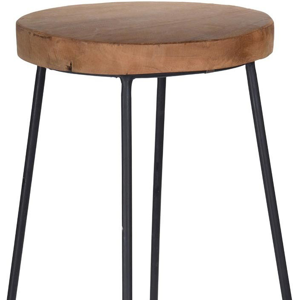 Scaun bar J11301220, 40 x 40 x 79 cm, maro inchis