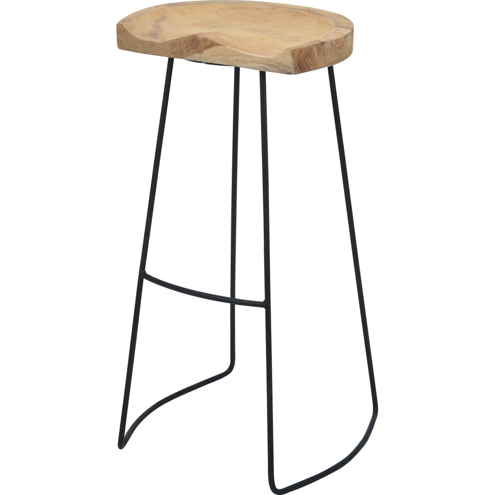 Scaun bar J11302260, 40 x 32 x 79 cm, maro deschis