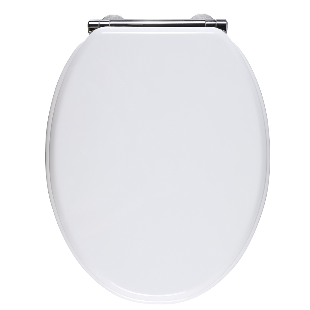 Capac WC GOODHOME Pilica MD328UK01, inchidere lenta, duroplast, alb