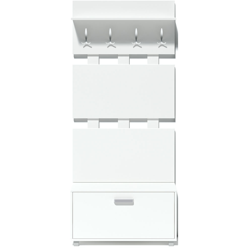 Pantofar Alexa, alb, 90 x 28.5 x 49.7 cm