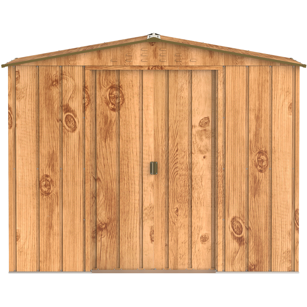 Casuta gradina DURAMAX Top 8X6, otel, 261.6 x 183 x 204.5 cm, maro