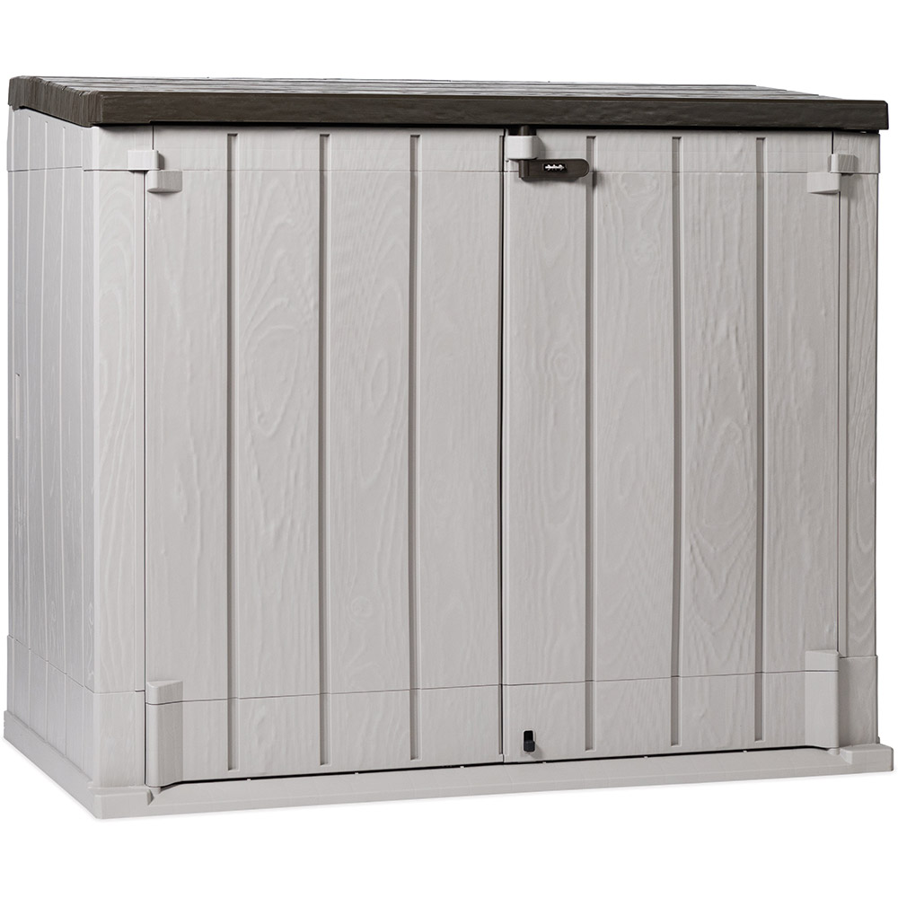 Lada depozitare gradina TOOMAX Stora Way Plus XL, polipropilena, 145 x 85 x 124.5 cm, gri