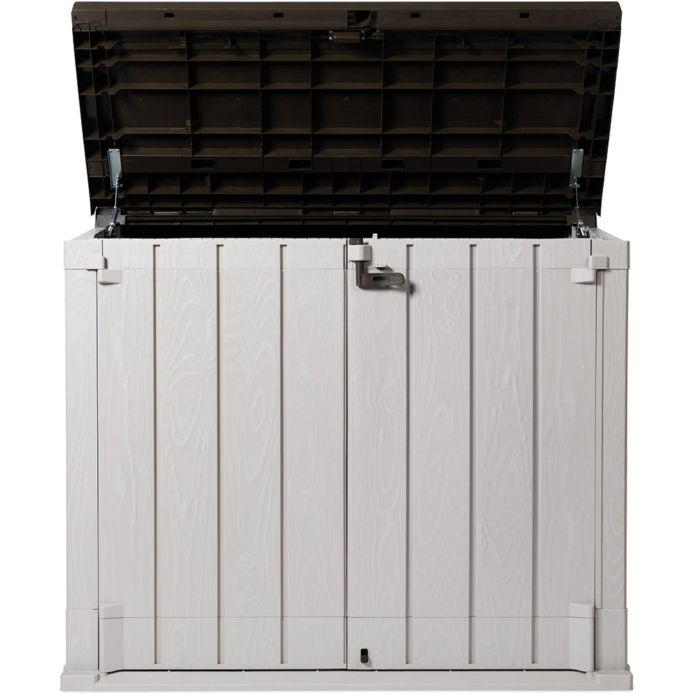 Lada depozitare gradina TOOMAX Stora Way Plus XL, polipropilena, 145 x 85 x 124.5 cm, gri
