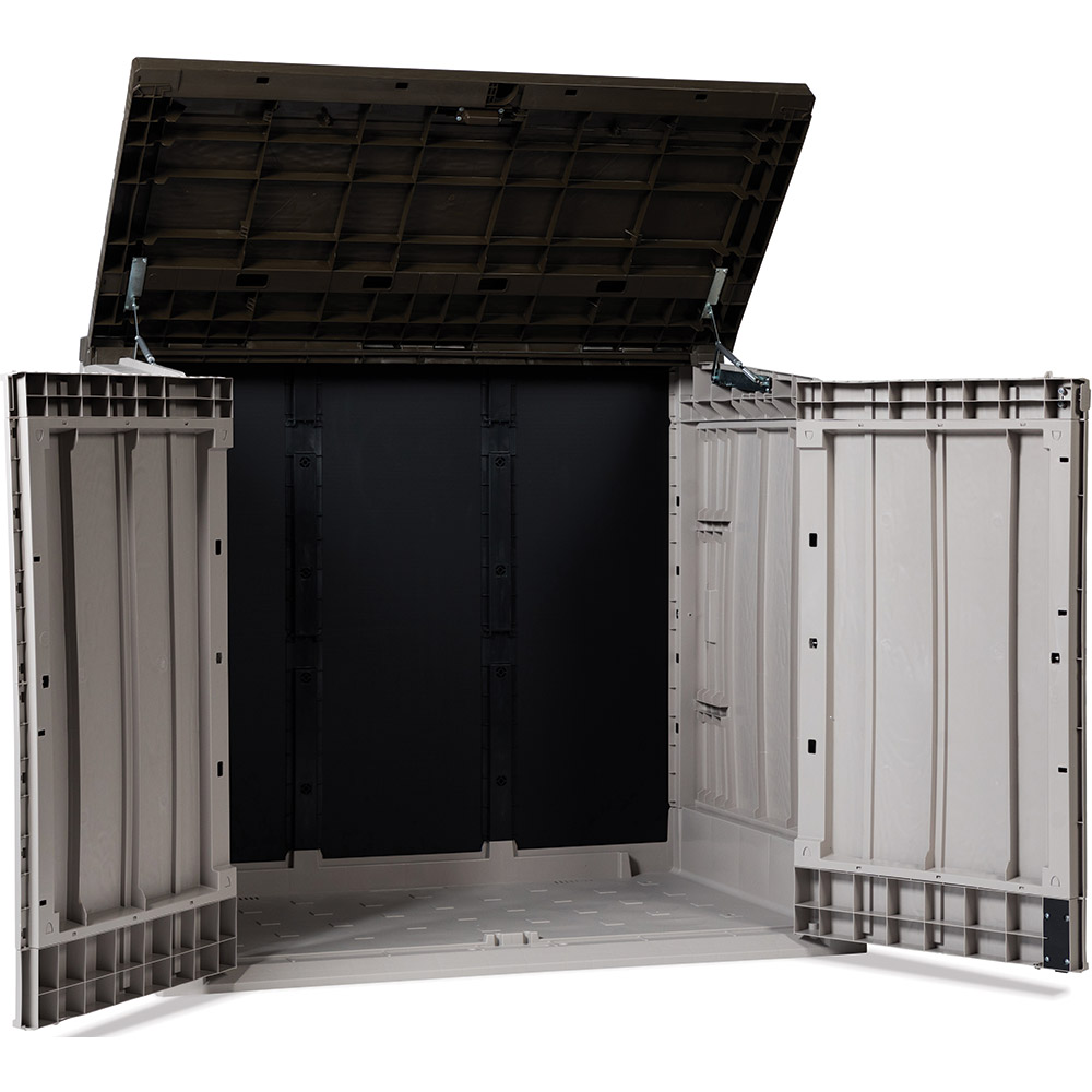 Lada depozitare gradina TOOMAX Stora Way Plus XL, polipropilena, 145 x 85 x 124.5 cm, gri