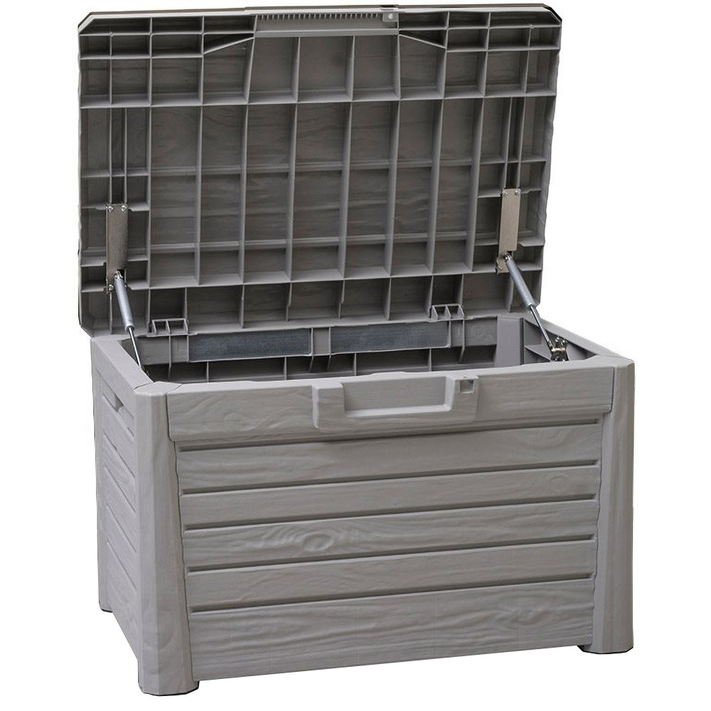 Lada depozitare gradina TOOMAX Florida, polipropilena, 73 x 50.5 x 46.5 cm, gri