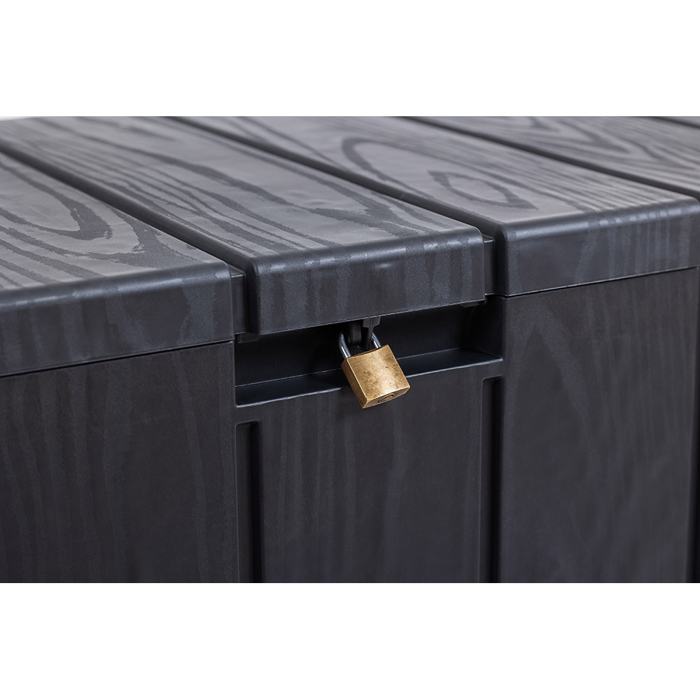 Lada depozitare gradina TOOMAX Bravo, polipropilena, 117.5 x 45 x 56 cm, antracit