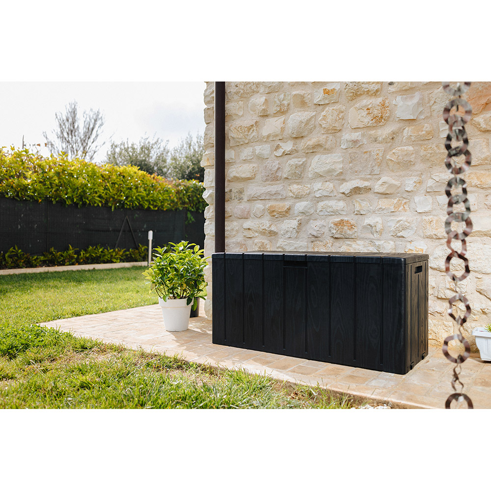 Lada depozitare gradina TOOMAX Bravo, polipropilena, 117.5 x 45 x 56 cm, antracit