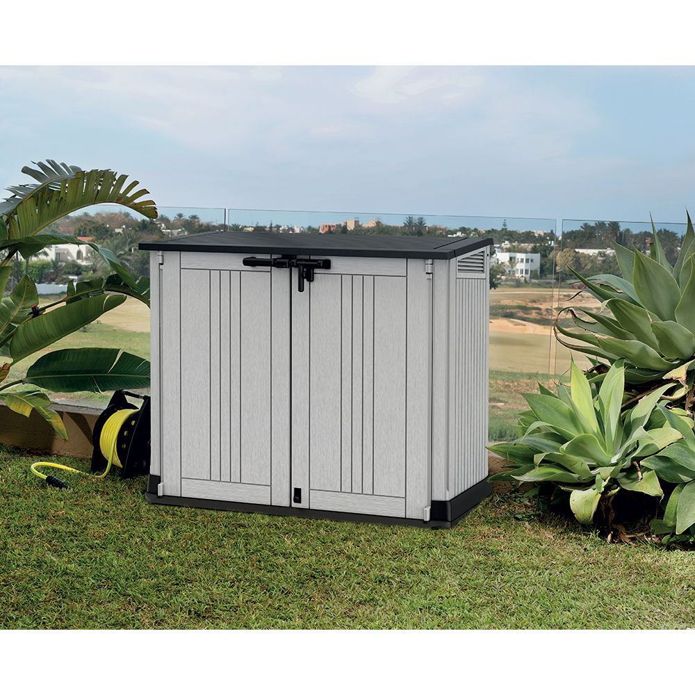 Dulap depozitare gradina KETER Store It Out Midi Sio, polipropilena, 132 x 71.5 x 113.5 cm, antracit