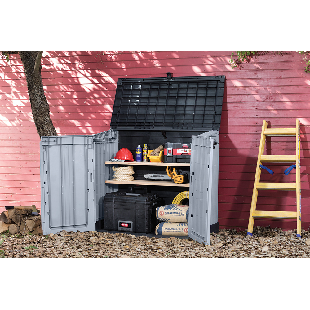 Dulap depozitare gradina KETER Store It Out Midi Sio, polipropilena, 132 x 71.5 x 113.5 cm, antracit
