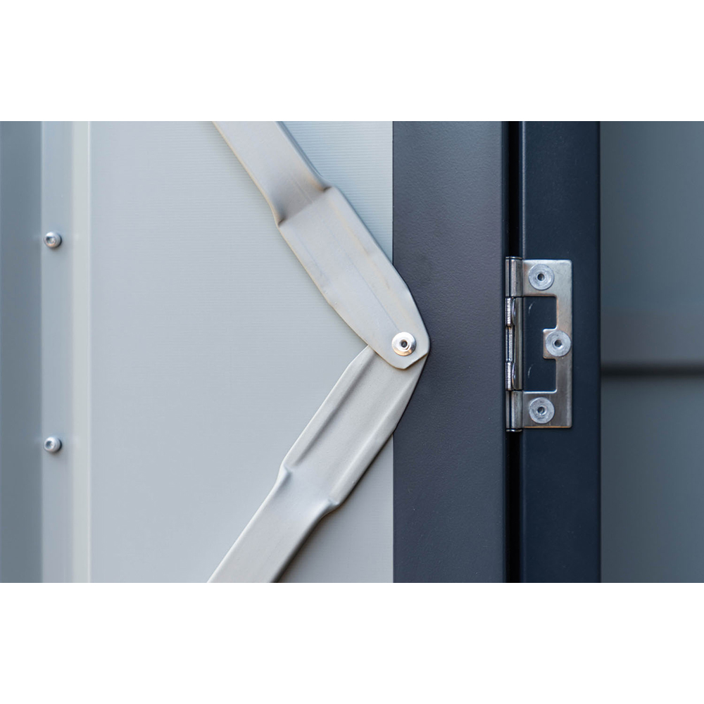 Casuta gradina GLOBEL Lean-On 5x6, metal, 155 x 180 x 203 cm, antracit
