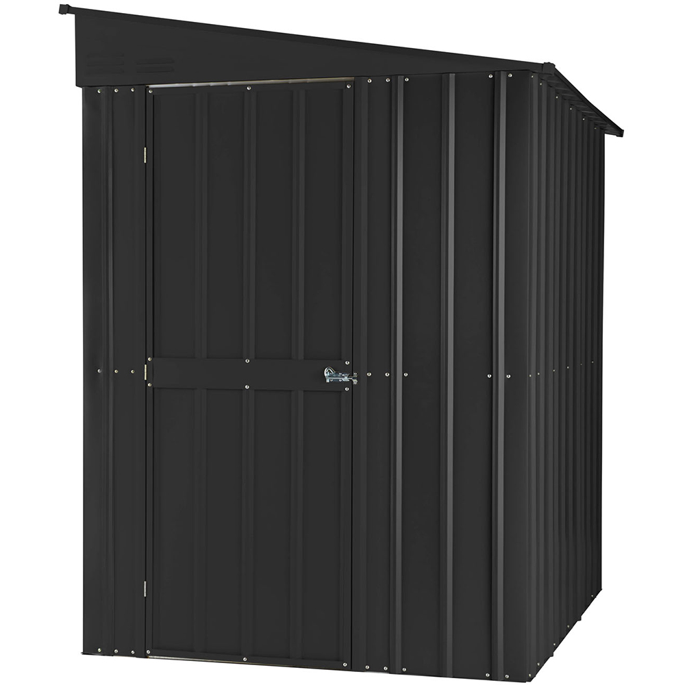 Casuta gradina GLOBEL Lean-On 5x6, metal, 155 x 180 x 203 cm, antracit